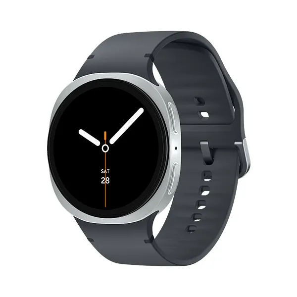 Thiết bị đồng hồ thông minh Samsung Galaxy Watch 8 nổi bật với màn hình sáng và thiết kế mỏng.