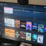 Thư viện game Steam hiển thị danh sách dài các game miễn phí chưa chơi, minh họa vấn đề backlog game.