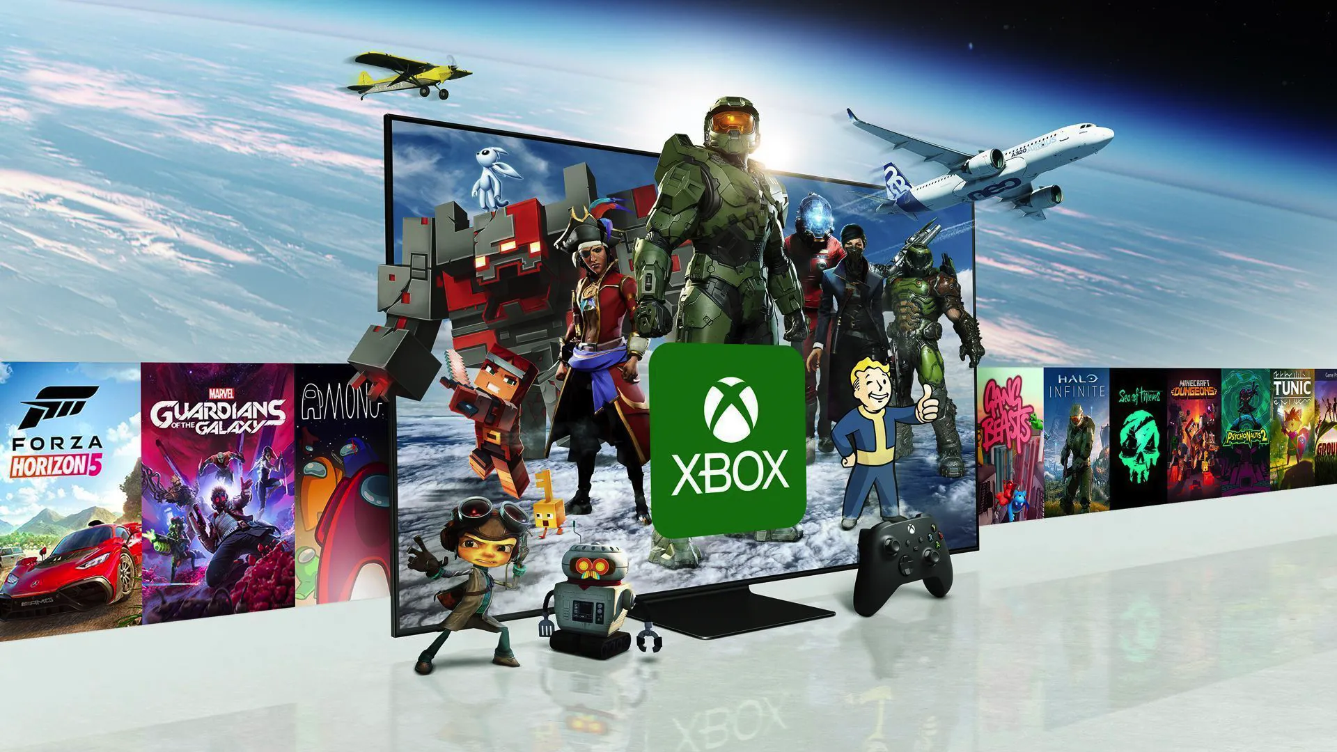 Thư viện trò chơi Xbox Game Pass và EA Play trên TV thông minh