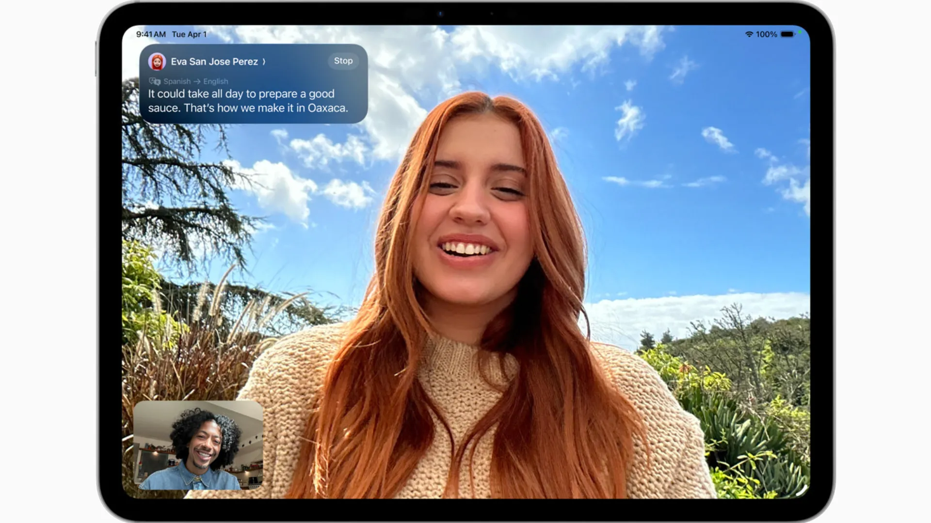 Tính năng Dịch Trực Tiếp trên FaceTime của iPadOS 26