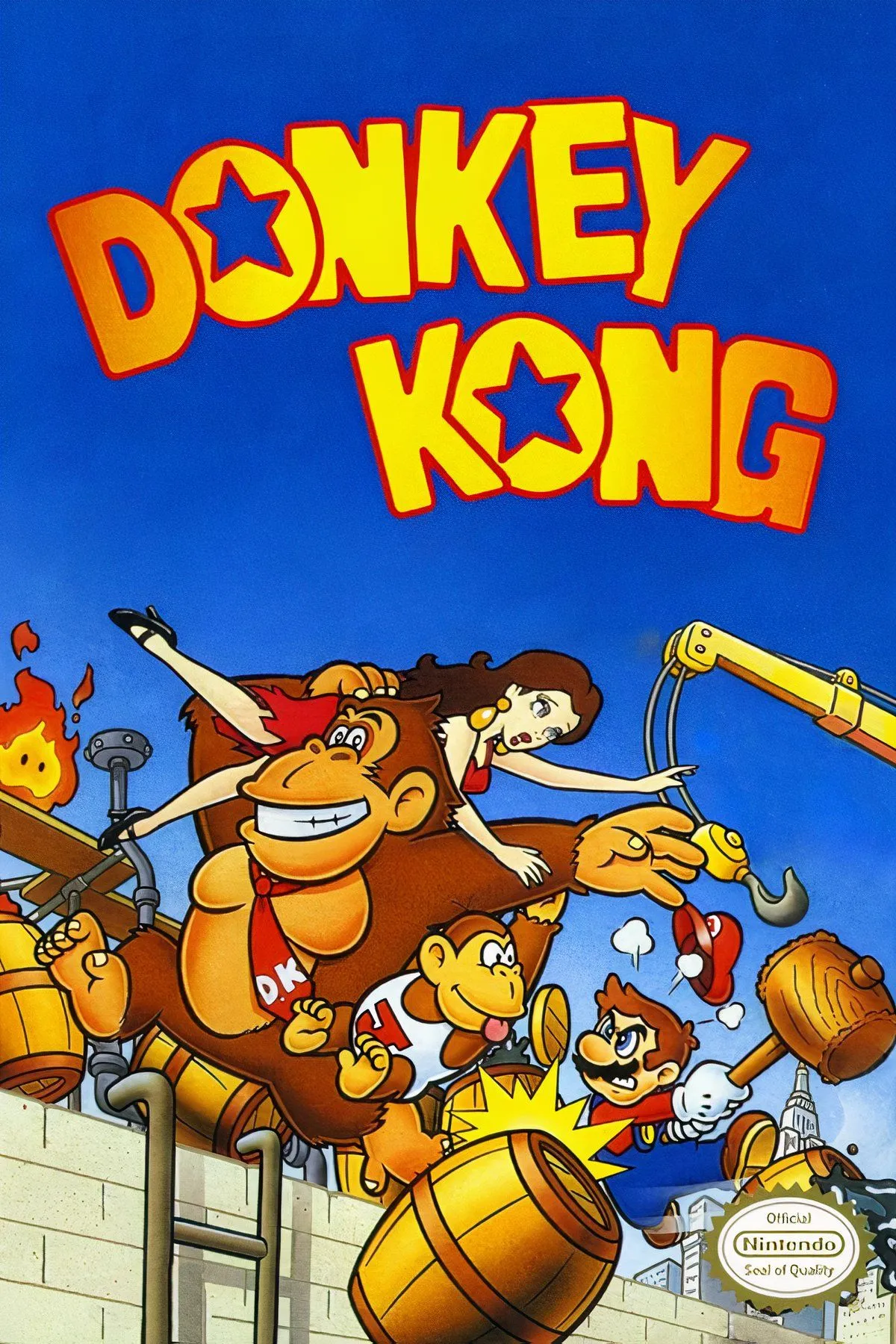Tổng hợp các cảnh chơi game Donkey Kong (1994) trên Game Boy, thể hiện yếu tố platformer và giải đố của Mario