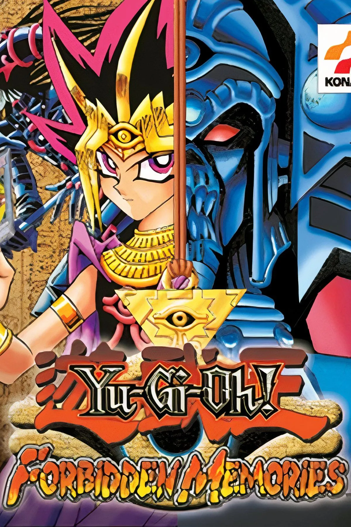 Tổng hợp các khoảnh khắc trong game Yu-Gi-Oh! Forbidden Memories, thể hiện giao diện và không khí đấu bài trên PlayStation.