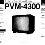 TV CRT Sony PVM chuyên nghiệp với thông số kỹ thuật