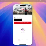 Ứng dụng ngân hàng HSBC chạy trên iPhone Mirroring, hiển thị quy trình xác thực thanh toán trên màn hình Mac.