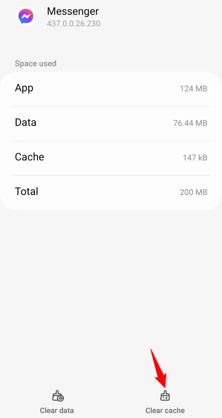 Xóa bộ nhớ đệm Facebook Messenger trên Android